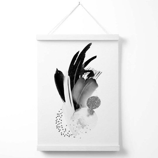 Poster Abstract Alb-Negru Înramat Modern 2