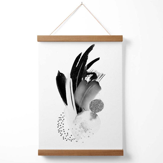 Poster Abstract Alb-Negru Înramat Modern 3