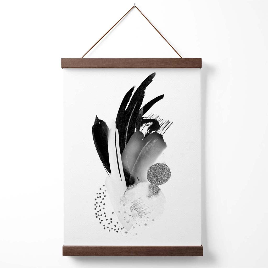 Poster Abstract Alb-Negru Înramat Modern 4