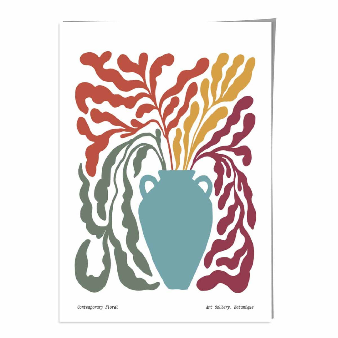 Poster Boho Floral Contemporan 0