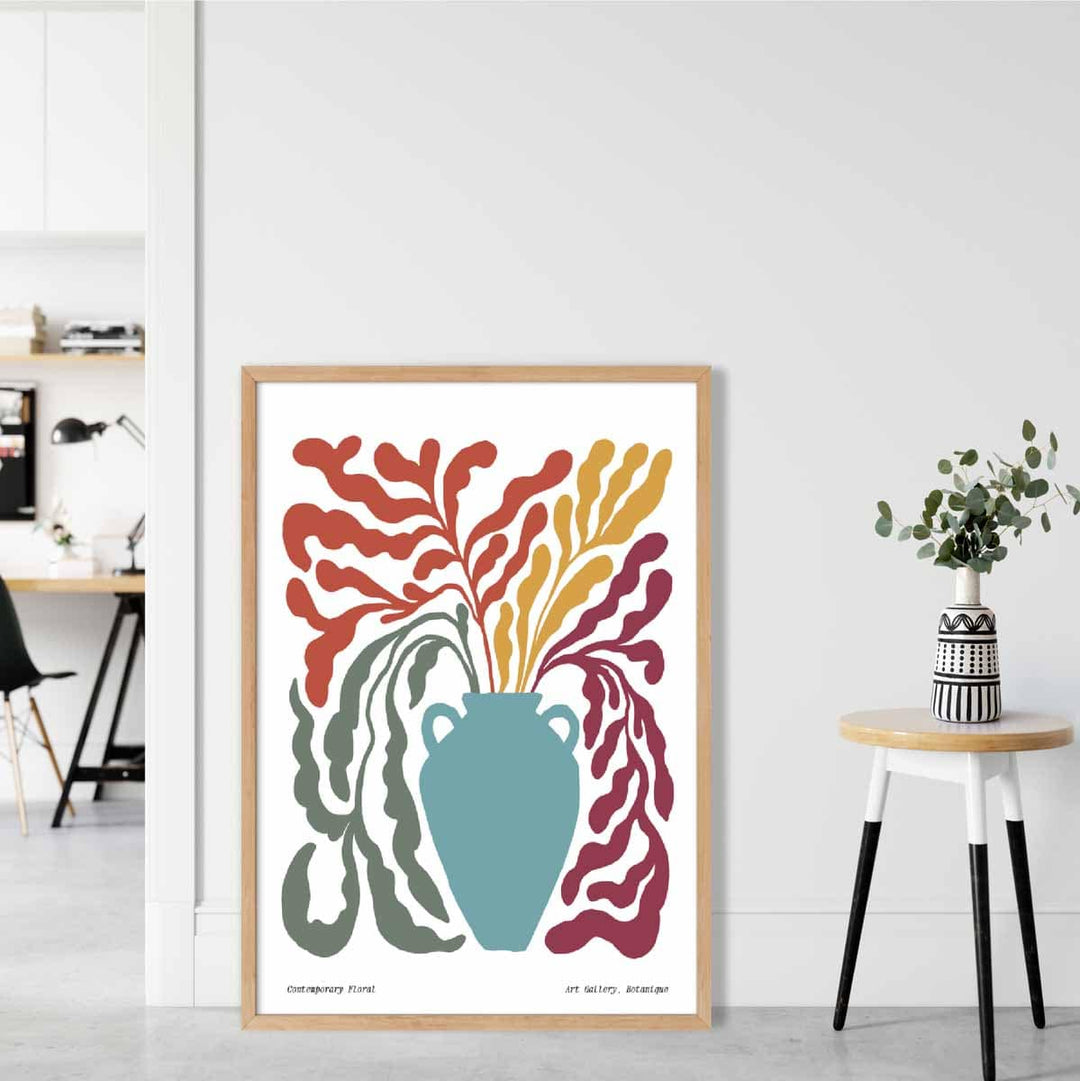 Poster Boho Floral Contemporan 1