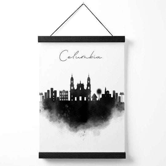 Poster Columbia Watercolor Skyline Design Urban Art 0