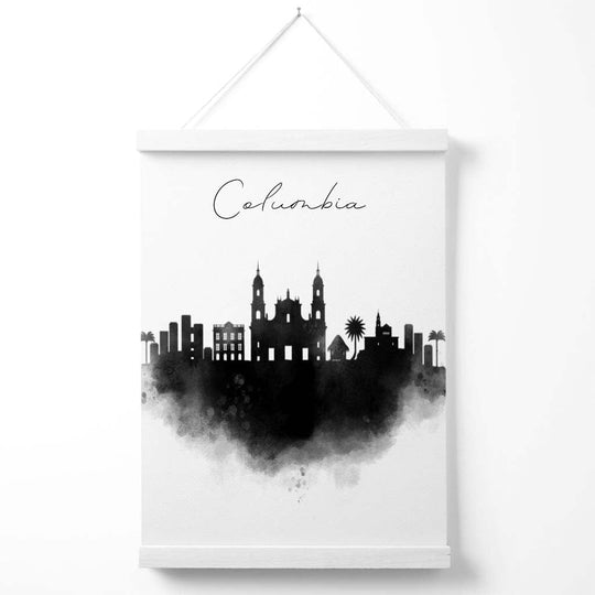 Poster Columbia Watercolor Skyline Design Urban Art 2