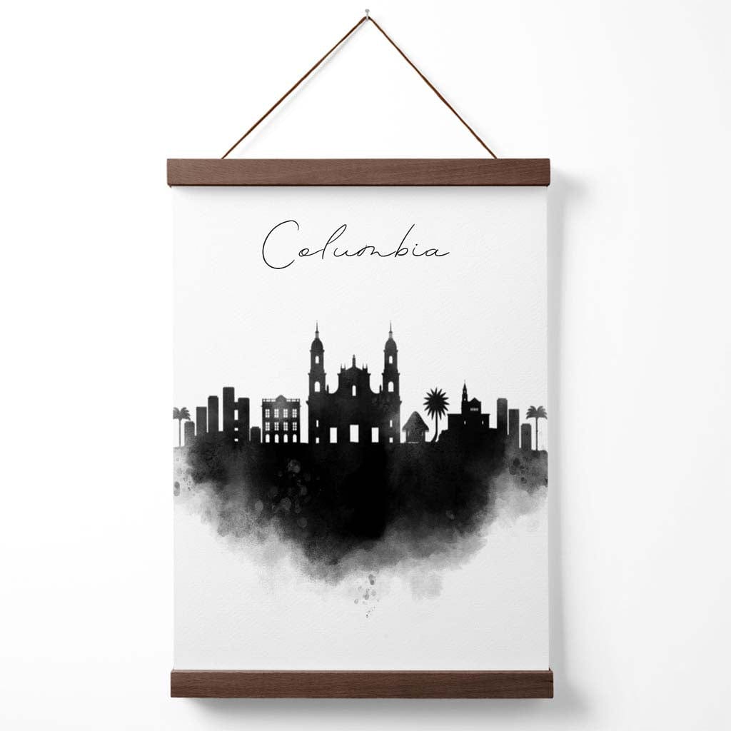 Poster Columbia Watercolor Skyline Design Urban Art 4
