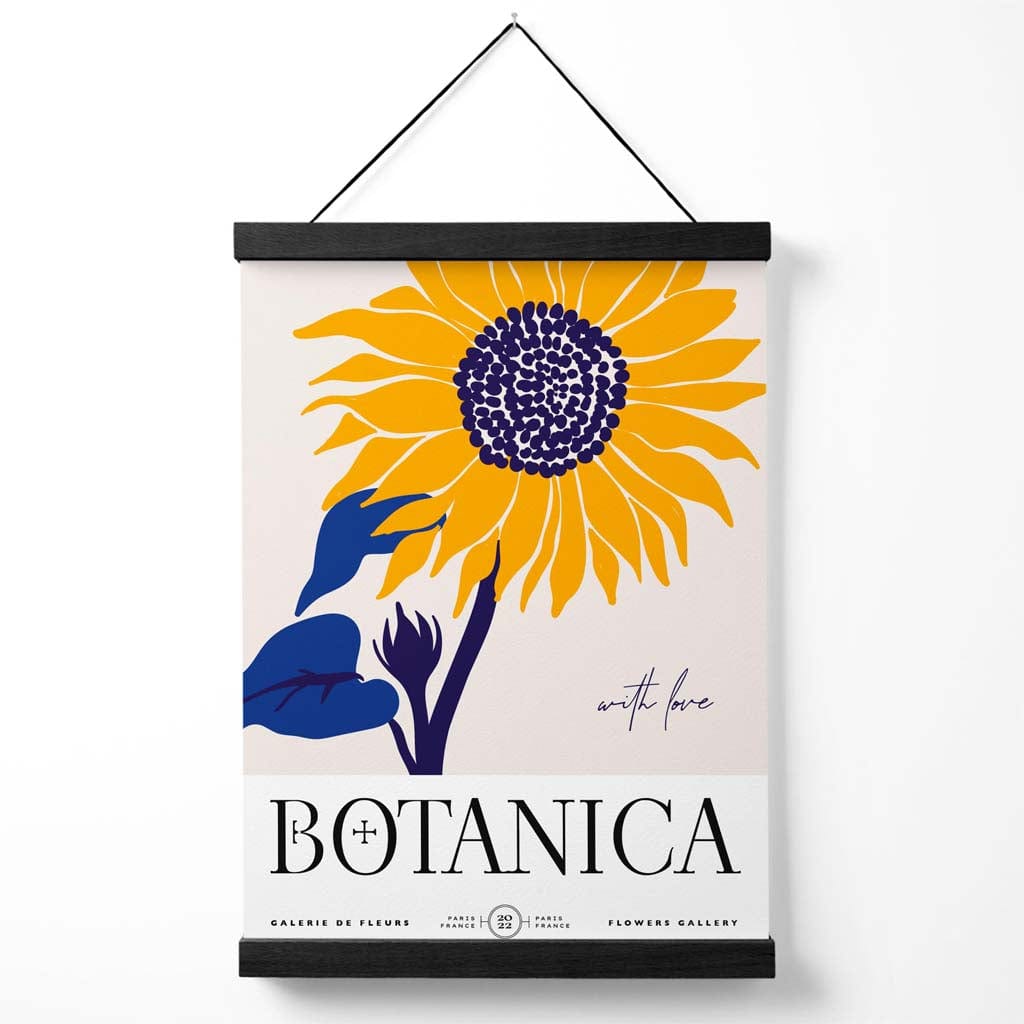Poster Floarea Soarelui cu Suport pentru Expoziție Decorativ Interior 0