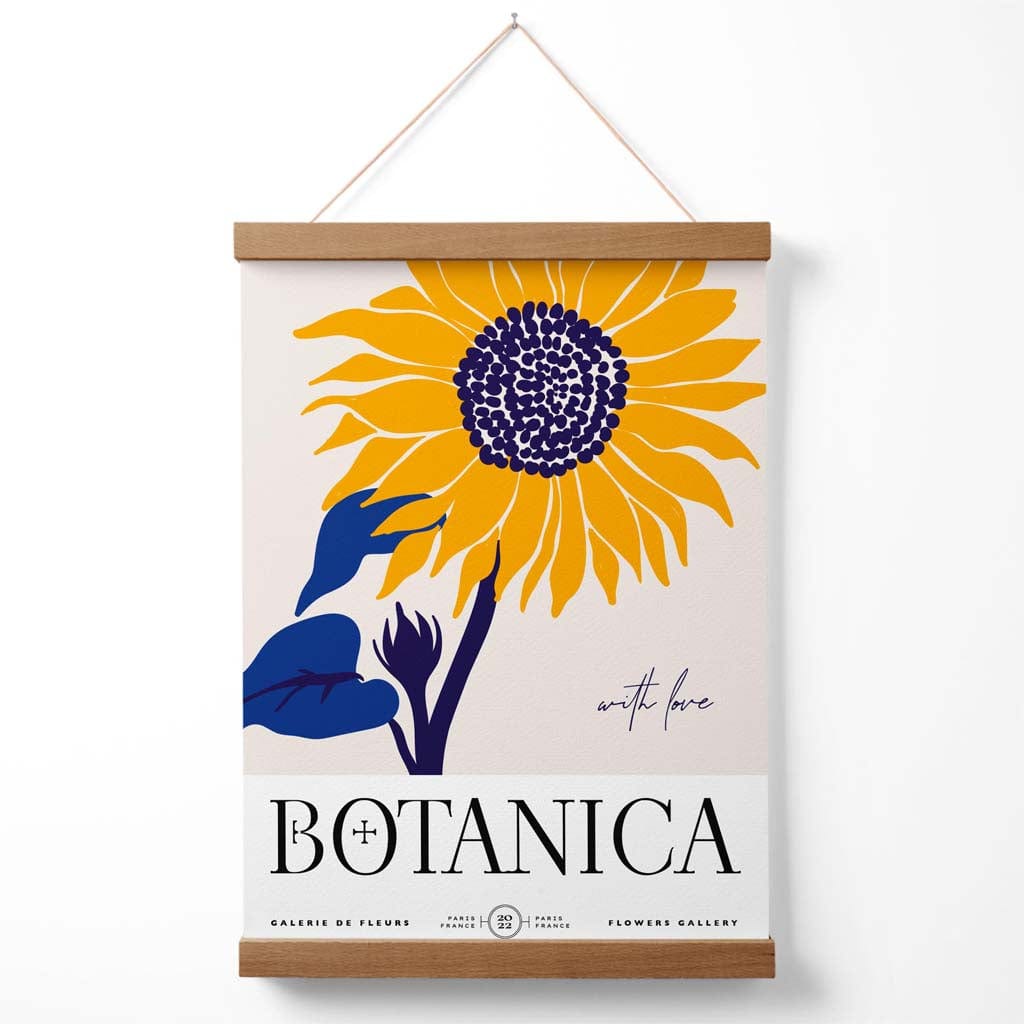 Poster Floarea Soarelui cu Suport pentru Expoziție Decorativ Interior 3