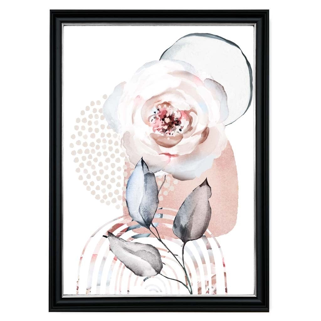 Poster Floral Abstract cu Forme Geometrice 2