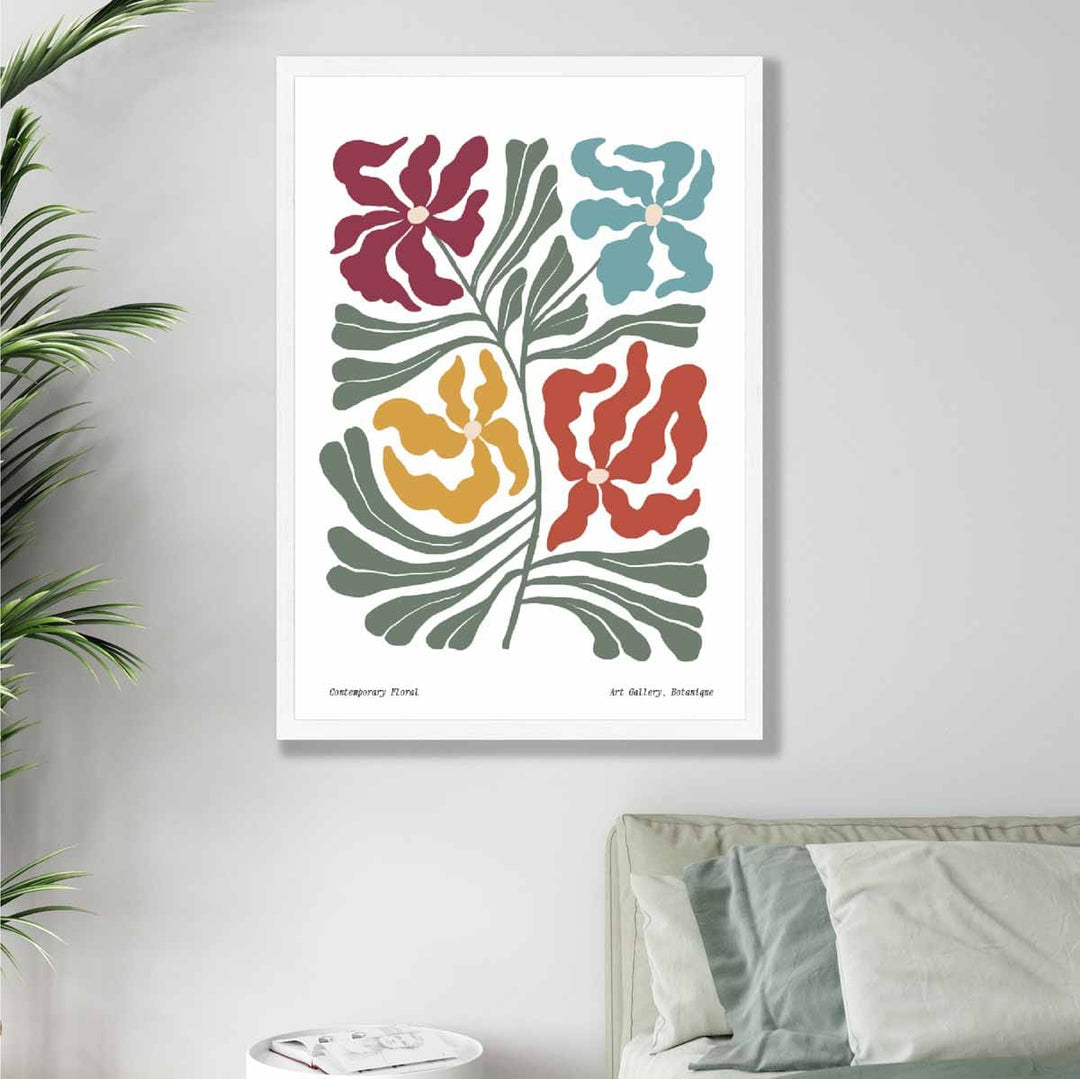 Poster Floral Boho Contemporan 4
