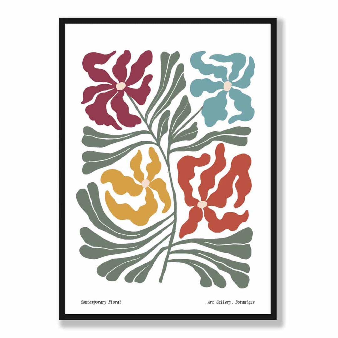 Poster Floral Boho Contemporan 5