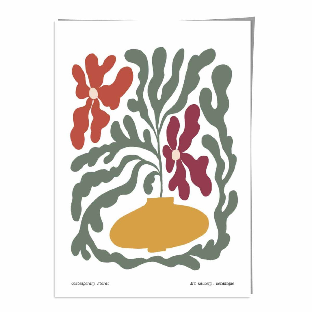 Poster Floral Boho Contemporan pentru Decor Interior 0