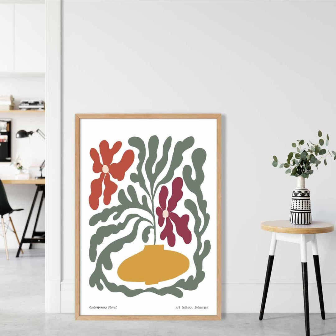 Poster Floral Boho Contemporan pentru Decor Interior 1