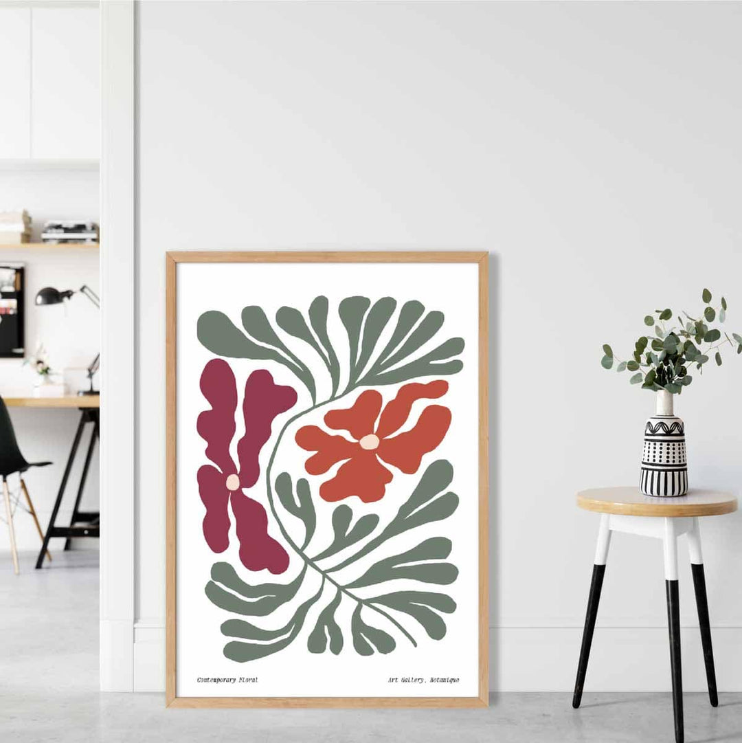 Poster Floral Boho Contemporan pentru Decor Interior 1