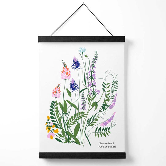 Poster Floral cu Design Albastre și Violet pentru Decor 0