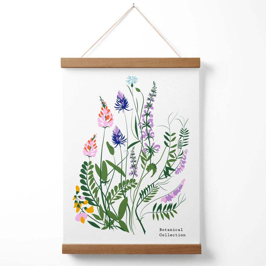 Poster Floral cu Design Albastre și Violet pentru Decor 3