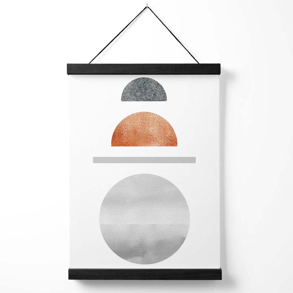 Poster Geometric Semicercuri pentru Decor Interior Mid Century Modern 0