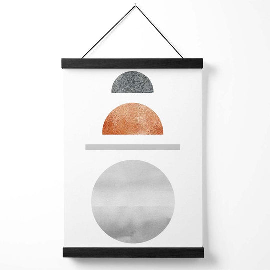Poster Geometric Semicercuri pentru Decor Interior Mid Century Modern 0