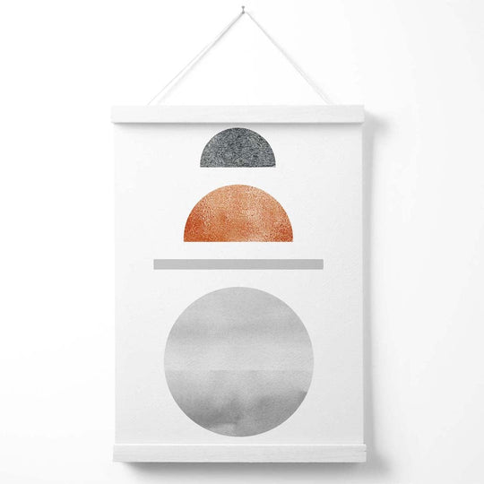 Poster Geometric Semicercuri pentru Decor Interior Mid Century Modern 2