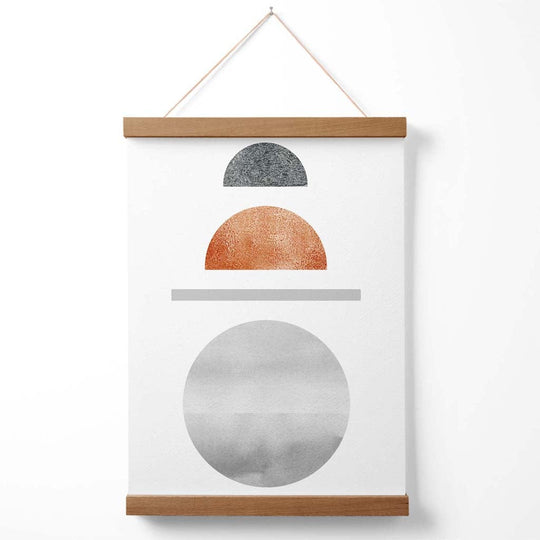 Poster Geometric Semicercuri pentru Decor Interior Mid Century Modern 3