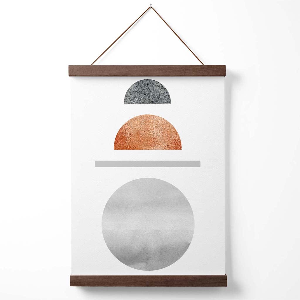 Poster Geometric Semicercuri pentru Decor Interior Mid Century Modern 4