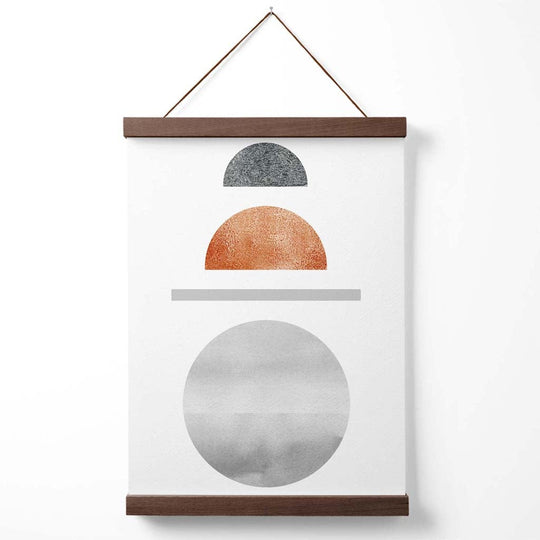 Poster Geometric Semicercuri pentru Decor Interior Mid Century Modern 4