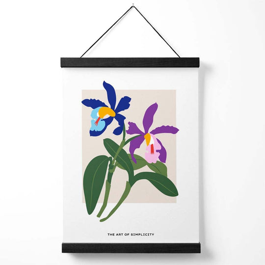 Poster cu Iris Albastru și Violet pentru Decorare 0