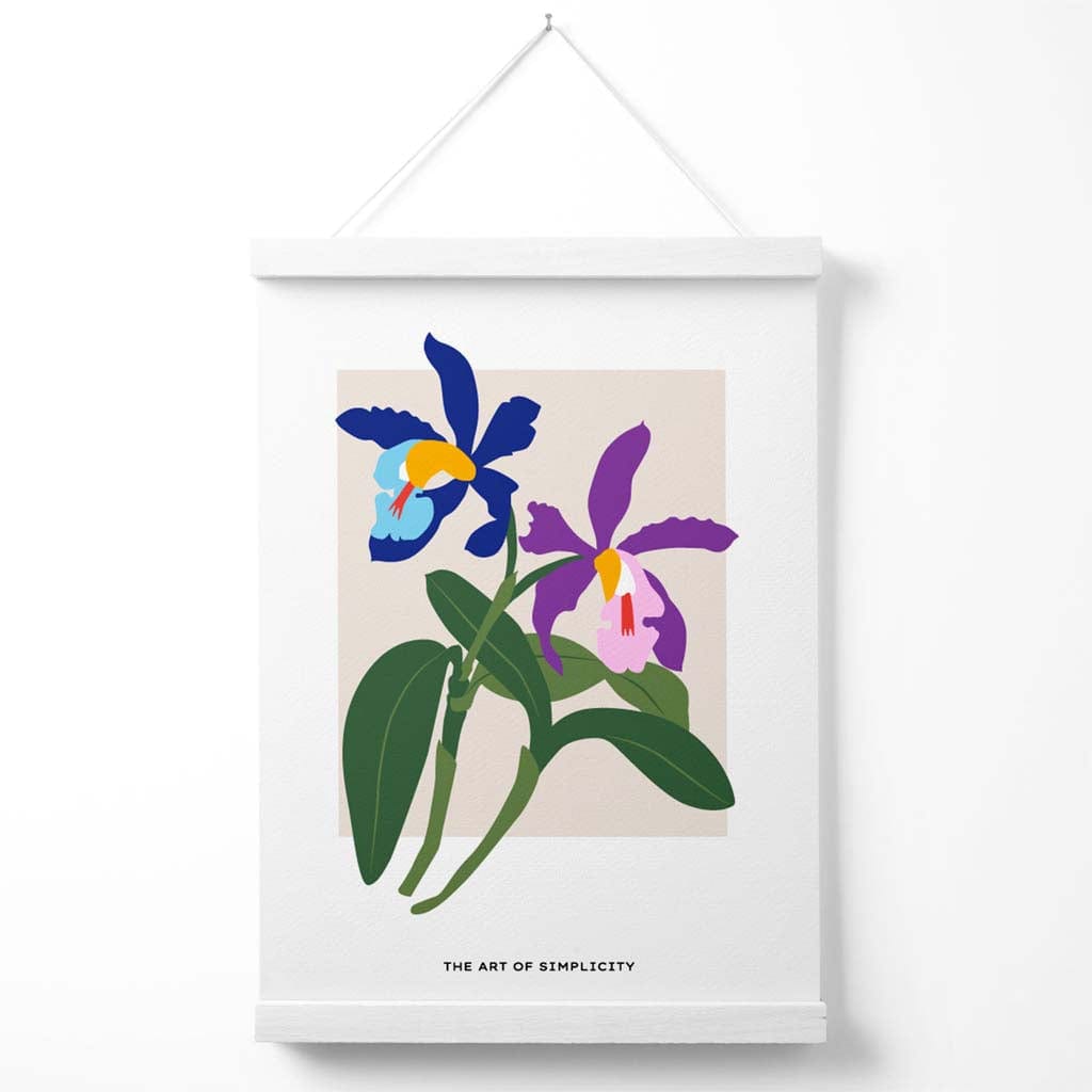 Poster cu Iris Albastru și Violet pentru Decorare 2