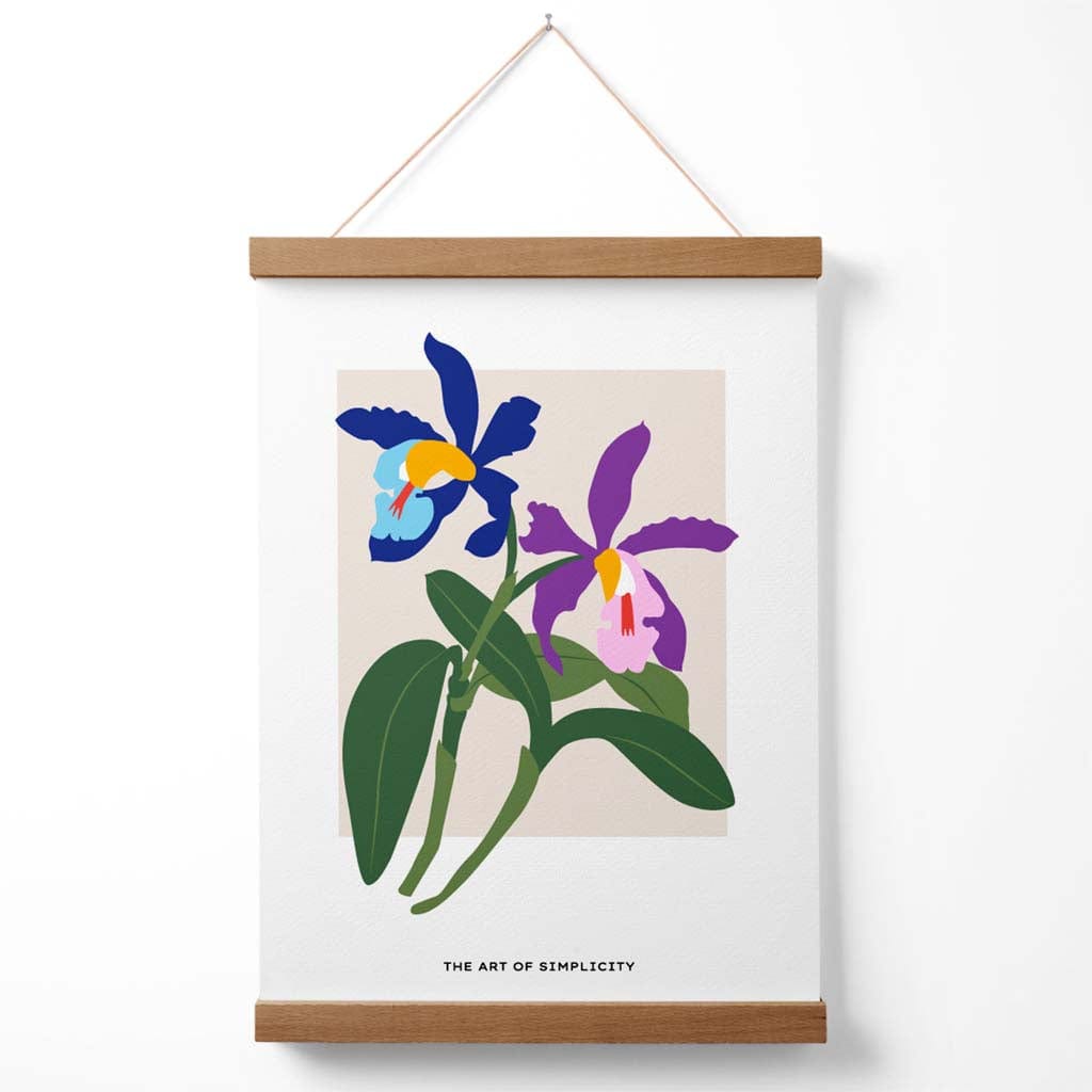 Poster cu Iris Albastru și Violet pentru Decorare 3