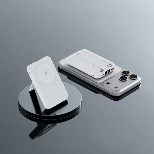 Power Bank Portabil Multifuncțional cu Încărcare Wireless și Suport Smartphone 2