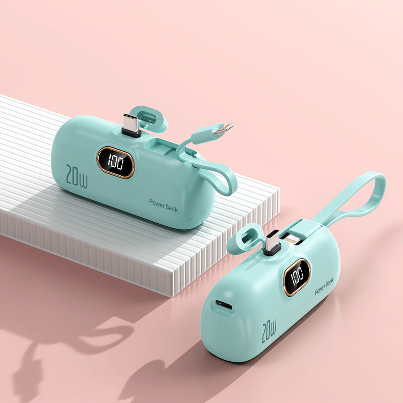 Power Bank Portabil cu Cablu Integrat și Încărcare Rapidă 10