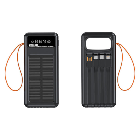 Power Bank Portabil cu Încărcare Solară și Multiple Porturi USB 1