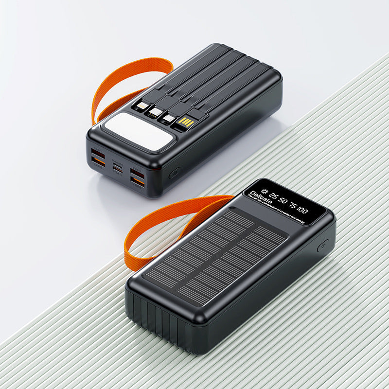 Power Bank Portabil cu Încărcare Solară și Multiple Porturi USB 3