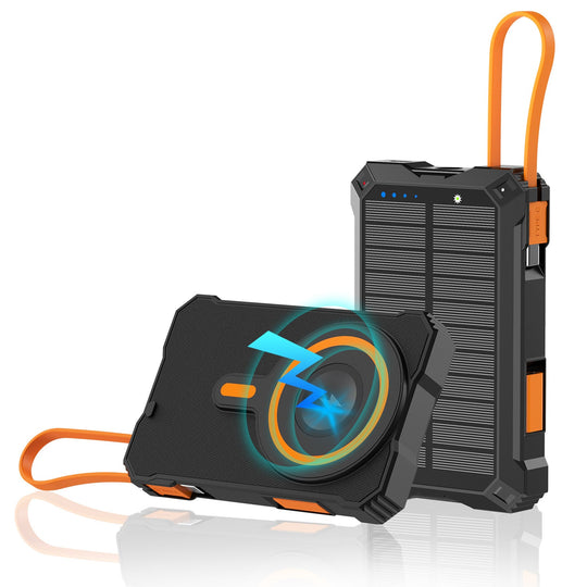 Power Bank Portabil cu Încărcare Solară și Wireless pentru Bărbați și Femei 1