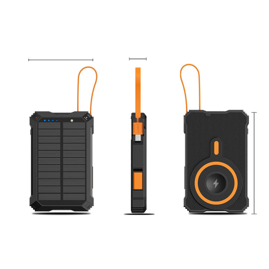Power Bank Portabil cu Încărcare Solară și Wireless pentru Bărbați și Femei 2