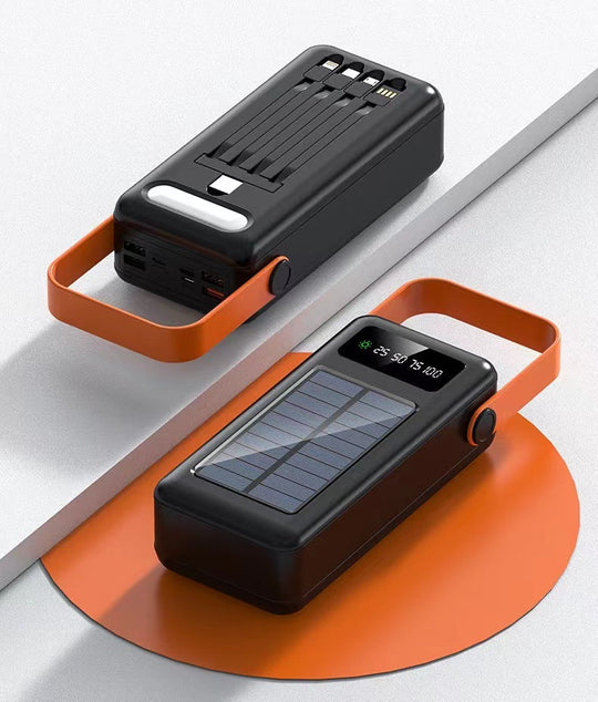 Power Bank Solar Portabil cu Cabluri Integrate pentru Bărbați și Femei 2