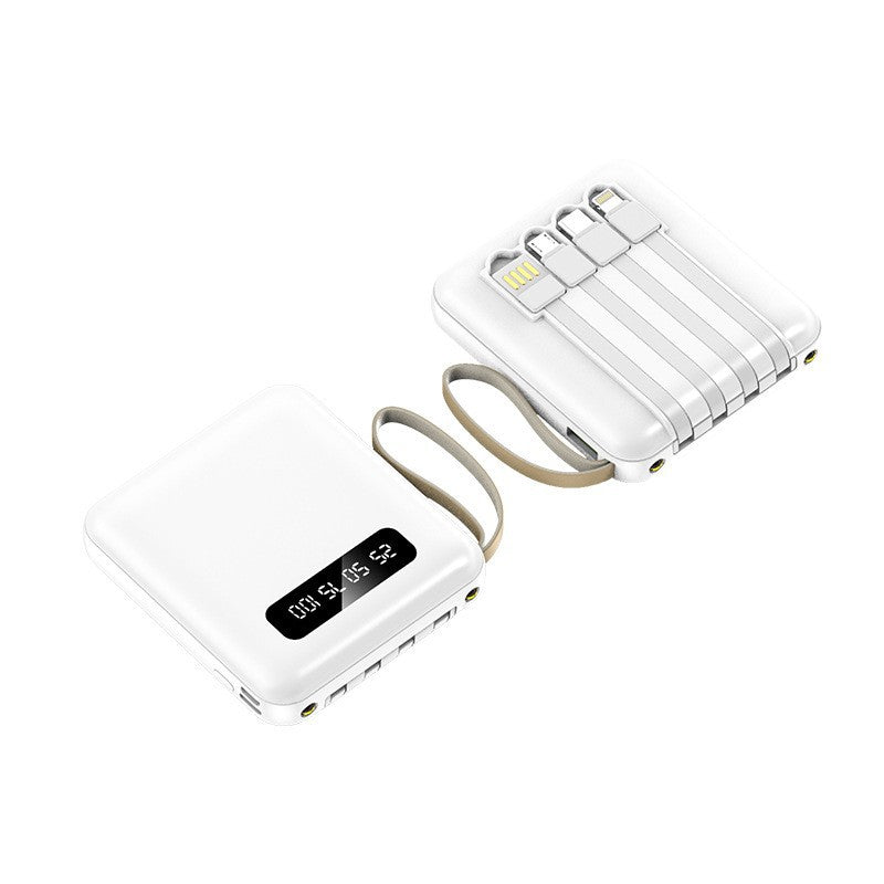 Powerbank Compact cu Cabluri Integrate pentru Bărbați și Femei 0
