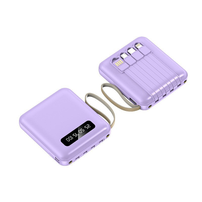 Powerbank Compact cu Cabluri Integrate pentru Bărbați și Femei 2
