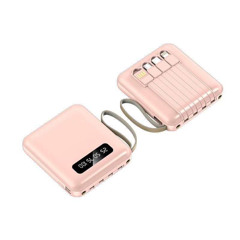 Powerbank Compact cu Cabluri Integrate pentru Bărbați și Femei 3