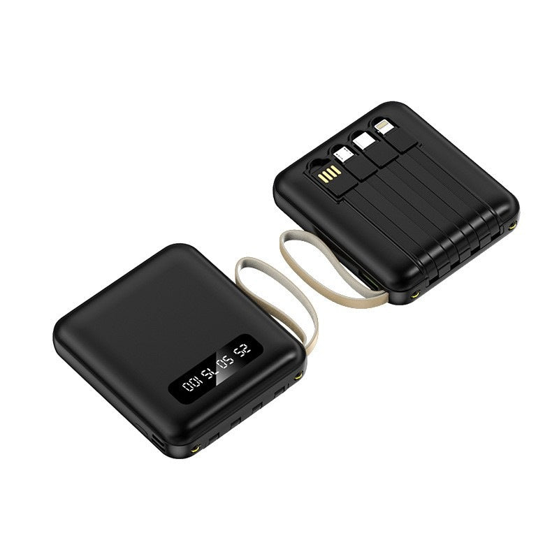 Powerbank Compact cu Cabluri Integrate pentru Bărbați și Femei 4