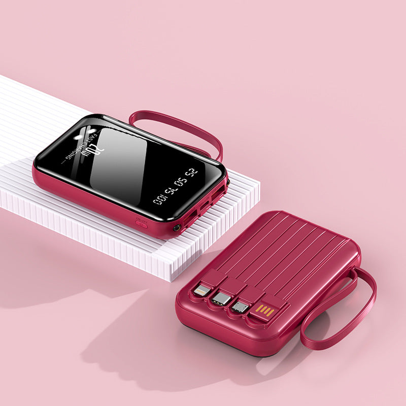 Powerbank Compact cu Display Digital și Conexiuni Multiple 3