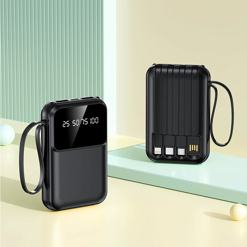 Powerbank Compact cu Display Digital și Conexiuni Multiple 6