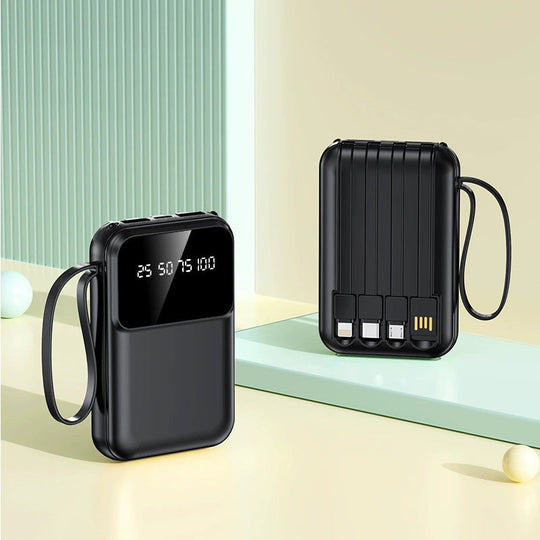 Powerbank Compact cu Display Digital și Conexiuni Multiple 6