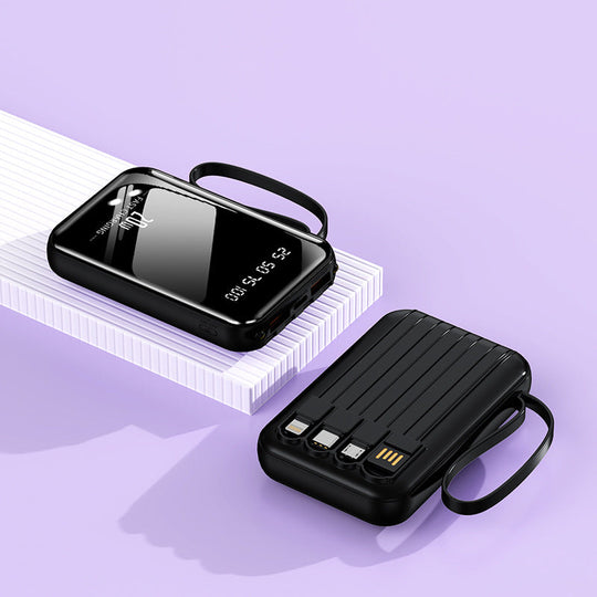 Powerbank Compact cu Display Digital și Conexiuni Multiple 7