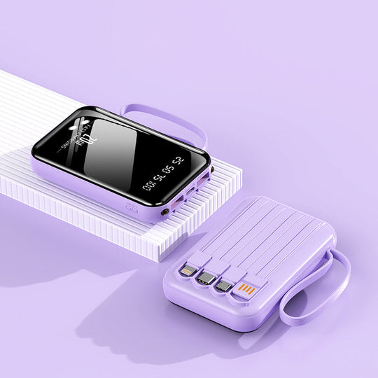 Powerbank Compact cu Display Digital și Conexiuni Multiple 8