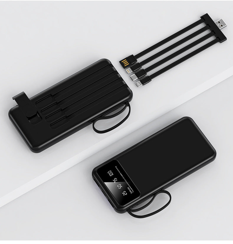 Powerbank Multifuncțional Compact cu Cabluri Integrate pentru Bărbați și Femei 2