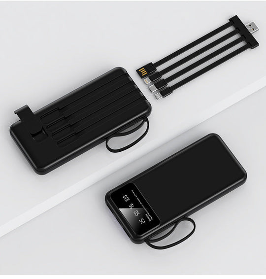 Powerbank Multifuncțional Compact cu Cabluri Integrate pentru Bărbați și Femei 2