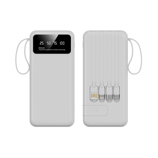 Powerbank Multifuncțional Compact cu Cabluri Integrate pentru Bărbați și Femei 3