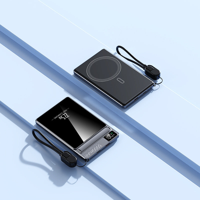 Powerbank Portabil Încărcare Wireless 50000 mAh cu Afișaj Digital 0