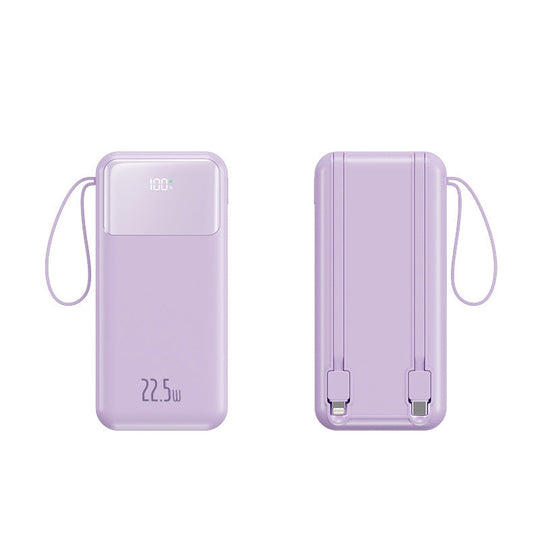Powerbank Portabil cu Afișaj LED și Curea de Mână, Încărcare Rapidă 22,5 W 2
