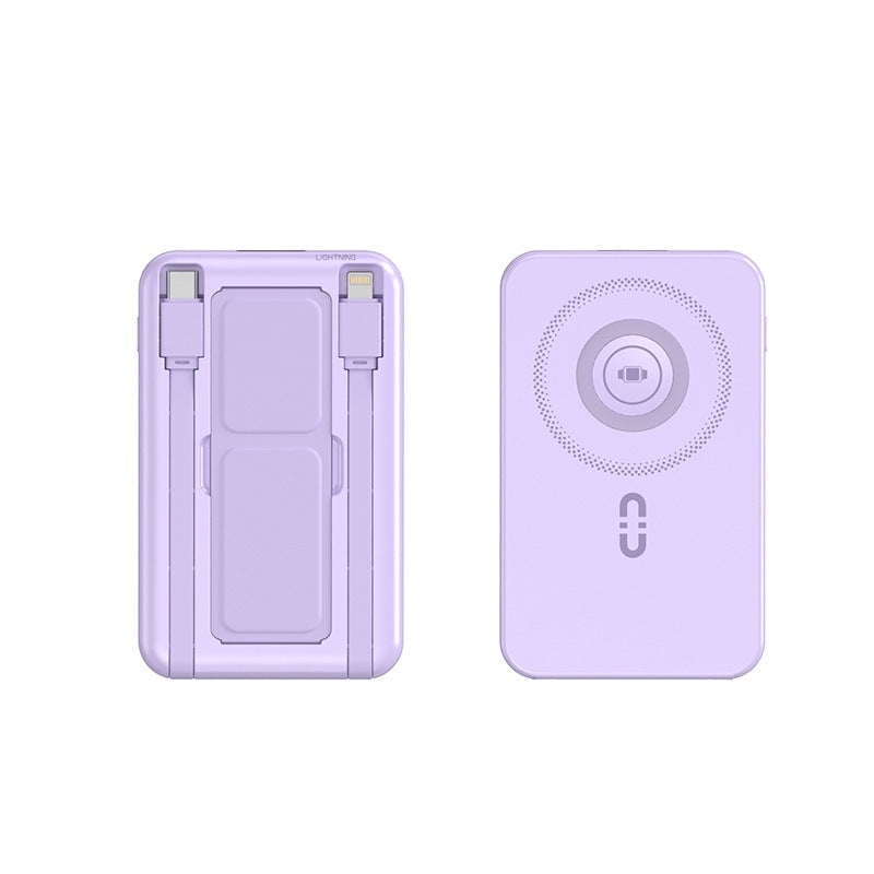 Powerbank Portabil cu Încărcare Wireless și Conexiune Magnetică 4