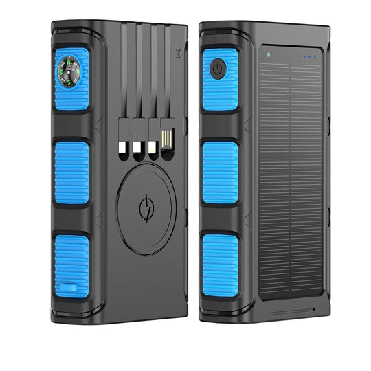 Powerbank Solar Multifuncțional cu Busolă Integrată și Încărcare Rapidă pentru Bărbați 0